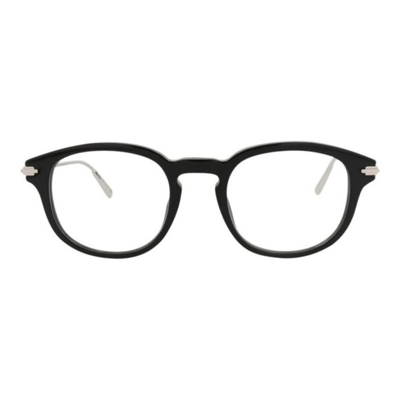 Dior Mens Round/Oval Black Silver Transparent Fashion Designer Eyewear - Picture 1 of 4